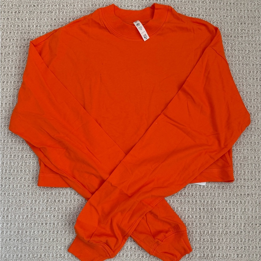 ALO Yoga Bright Orange long sleeve